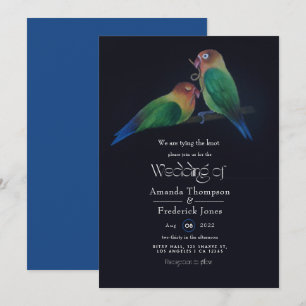 Lustige Liebesvögel Hochzeitseinladung Einladung