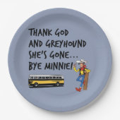 Lustige Lied-Titel oder Texte-klassische Pappteller (Vorderseite)