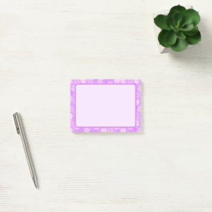 Lustige lila Blumen-Post-it-Notizen Post-it Klebezettel