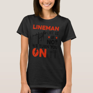 Lustige Lineman-Kunst für Männer Papa Elektronik H T-Shirt