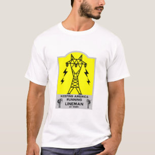 Lustige Lineman-Tasse – Geschenk für Stromleitungs T-Shirt