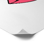 lustige Lippenstift-Dame Makeust Artist Poster (Ecke)