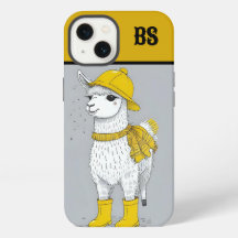 Lustige Llama in Regenstiefeln – Strandhumor