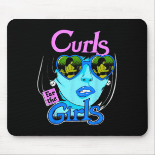Lustige Locken für Mädchen-Gym-Hanteltraining Body Mousepad
