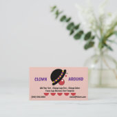 Lustige Logo-Clown-Komödie Visitenkarte (Stehend Vorderseite)
