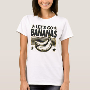Lustige Los geht's Bananen Abgenutzt Grunge Meme T-Shirt