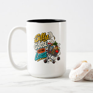 Lustige lose Karre auf freiem Fuß Chaos Zweifarbige Tasse
