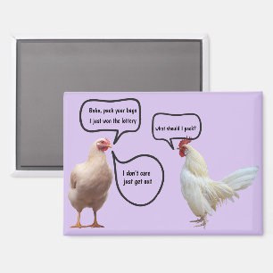 Lustige Lotterie Magnet
