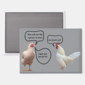 Lustige Lotterie Magnet (Vorderseite/Rückseite)