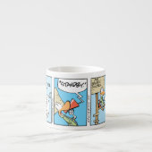 Lustige Luftfahrt-Spaßespresso-Tasse Espressotasse (Vorderseite)