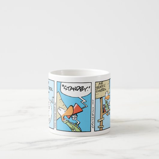 Lustige Luftfahrt-Spaßespresso-Tasse Espressotasse (Vorderseite)