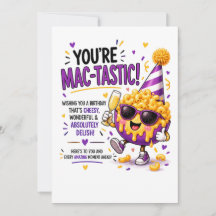 Lustige Mac & Cheese Geburtstagskarte | Cheesy Foo