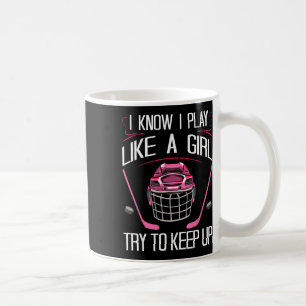 Lustige Mädchen Hockey Designs für Frauen Feldhock Kaffeetasse