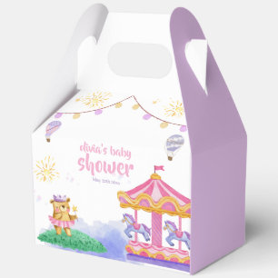 Lustige Mädchen Magische Ballon Karussell Baby Sho Geschenkschachtel