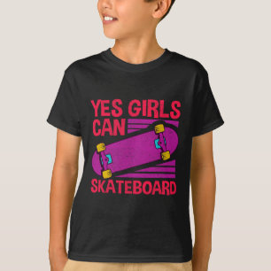 Lustige Mädchen Skateboard-Geschenk für Kinder Coo T-Shirt