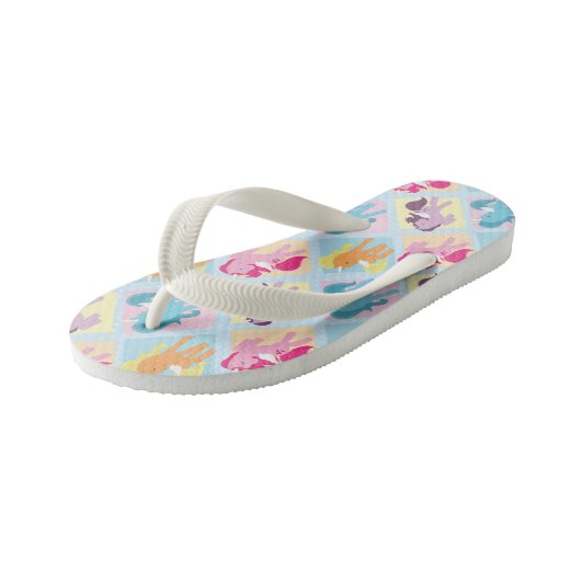 lustige Mädchen unicorn Fantasie Flip Flops Kinderbadesandalen (Schrägansicht)