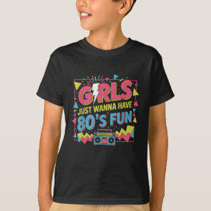 Lustige Mädchen wollen einfach nur Spaß Toll 70er T-Shirt