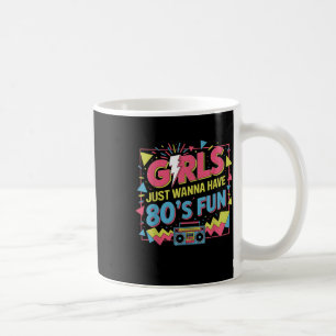 Lustige Mädchen wollen nur Spaß haben Toll 70er 80 Kaffeetasse