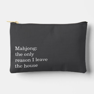 Lustige Mahjong Introvert Verwandte Aussage Humor Zubehörtasche