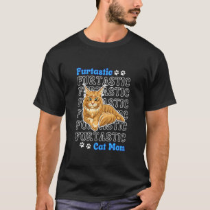 Lustige Maine Coon Katzenmutter Süße Katzenliebhab T-Shirt