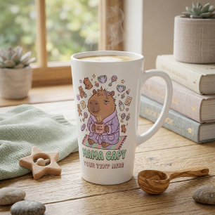 Lustige Mama Capy Muttertags-Geschenk für müde Müt Milchtasse