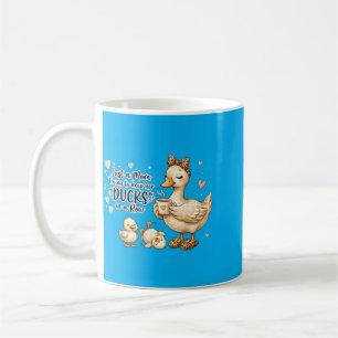 Lustige Mama Eine Mama, die versucht, ihre Enten H Kaffeetasse