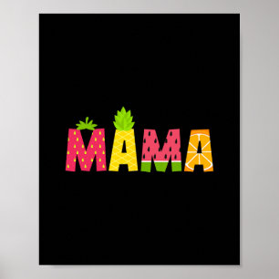 Lustige Mama Fruitarian Liebhaber Sommer Nana Fruc Poster