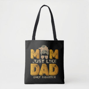 Lustige Mama, genau wie Papa, nur schlauer Vintage Tasche