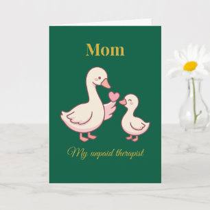 Lustige Mama Karte Mein unbezahlter Therapeut Cute