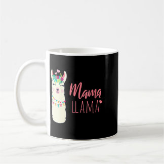 Lustige Mama Llama Boho Blumenkrone Mutter Damen Kaffeetasse