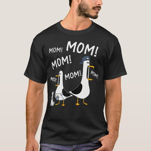 Lustige Mama Möwen Mutter Möwe Muttertag T-Shirt (Vorderseite)