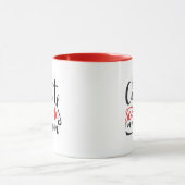 Lustige Mama-Schreck-Wortkunst  Tasse (Zentrum)