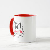Lustige Mama-Schreck-Wortkunst  Tasse (Vorderseite Links)