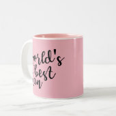 Lustige Mama zitiert - beste das Nan-Tasse der Zweifarbige Tasse (Vorderseite Links)