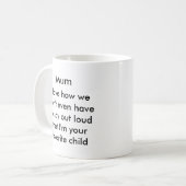 Lustige Mamakaffee-Tasse Kaffeetasse (Vorderseite Links)