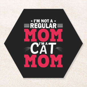 Lustige Mamma-T-Shirts, Katzenmama-Tee, Schwangers Untersetzer