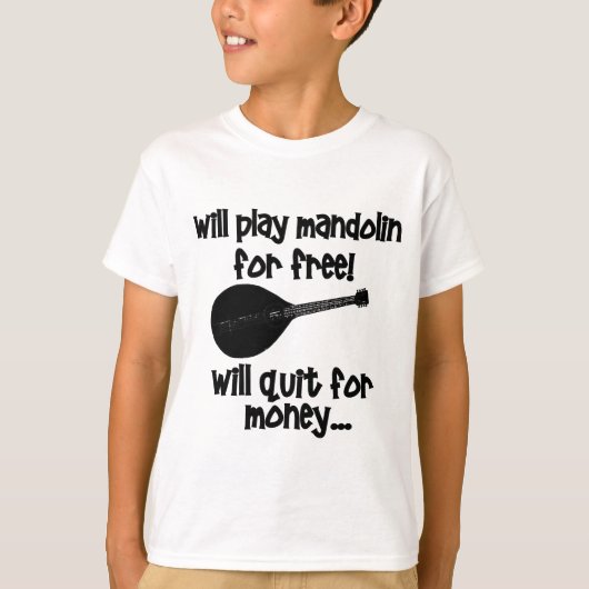 lustige Mandoline T-Shirt (Vorderseite)
