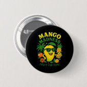 Lustige Mango Frucht Mangos Sommerferien für Kinde Button (Vorne & Hinten)