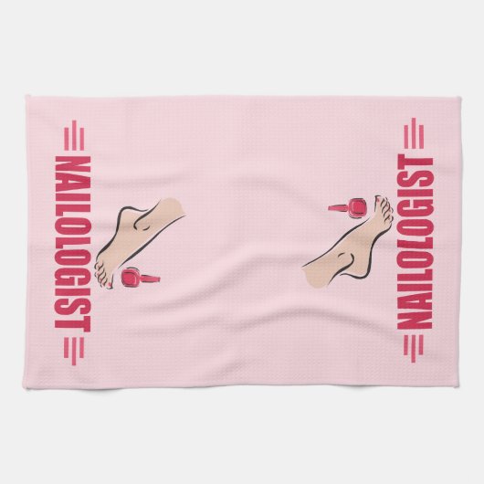 Lustige Maniküristen Handtuch (Horizontal)
