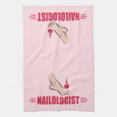 Lustige Maniküristen Handtuch (Vertikal)