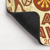 Lustige Mann-Höhle mit Ihrer Namensgewohnheit Mousepad (Ecke)