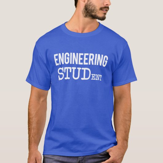 Lustige Männer des Technik-Studenten T-Shirt (Vorderseite)