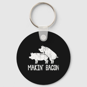 Lustige Männer, die Bacon-Art für Männer und Fraue Schlüsselanhänger