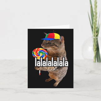 Lustige Männer Lalalala Alberne Katze Lutscher Mem Karte