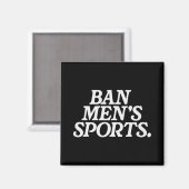 Lustige Männer-Sportarten Magnet (Vorderseite/Rückseite)