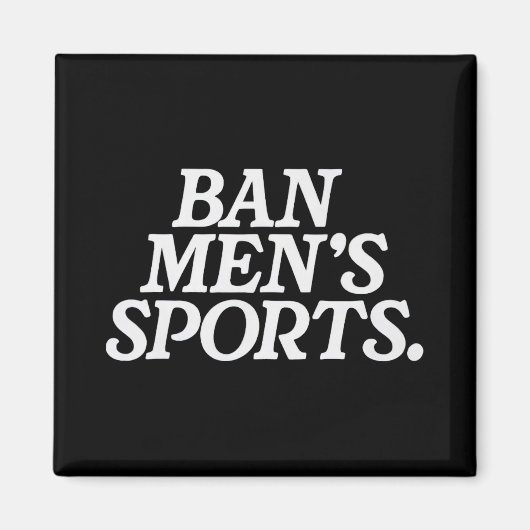 Lustige Männer-Sportarten Magnet (Vorne)