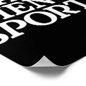 Lustige Männer-Sportarten Poster (Ecke)