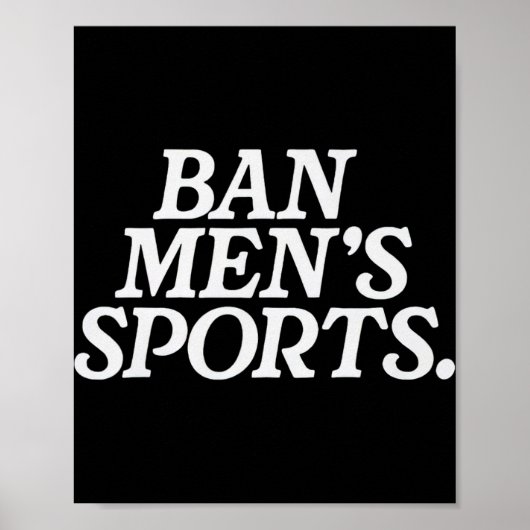 Lustige Männer-Sportarten Poster (Vorne)