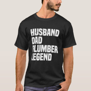 Lustige Männer Vintage Ehemann Vater Klempner Lege T-Shirt