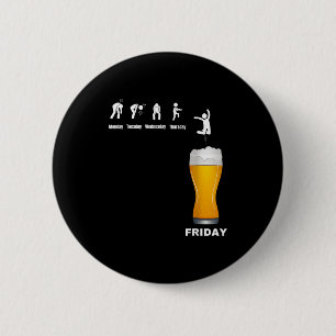 Lustige Männerwoche von Montag bis Freitag - Bier Button